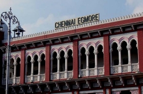 Train derailment in Egmore Railway station