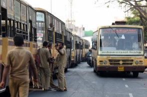 Transport employees strike Private buses woo commuters in Chennai