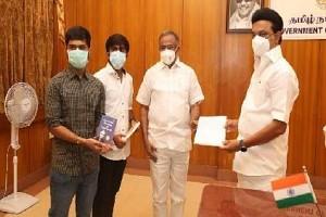 VELAMMAL CONTRIBUTES RS. 1 .25 CRORE TO THE CM PUBLIC RELIEF FUND