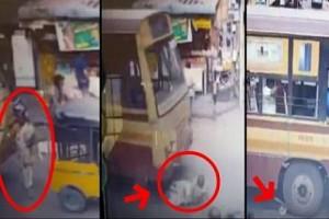 Disturbing Video: Chennai MTC bus hits woman crossing road, crushes her to death
