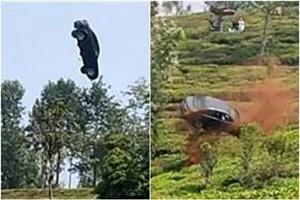 Car somersaults and plunges into tea estate in Coonoor - details