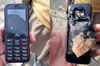 Jio Phone allegedly explodes while charging
