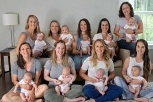 Photos Go Viral: Same Hospital's 9 Nurses, who were Pregnant Same Time, Give Birth 'Same Time'!