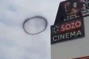 Watch Video: Large Black Ring Seen Flying In Sky; Leaves People Confused!
