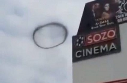 Black ring fly in Lahore sky causes alien UFO panic video viral