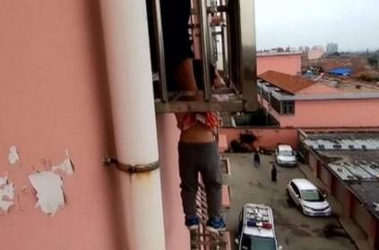 Boy Hangs From 4th Story After Head Gets Stuck In Window Bars