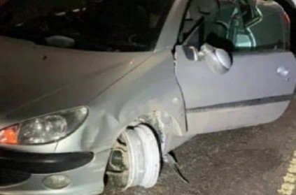 Drunken man drives car with a missing tyre in UK. Lands in jail 