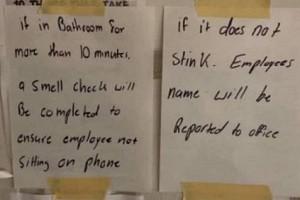 Spending More Than 10 Minutes In Bathroom Can Now Put Employees In Trouble!