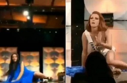 Miss Universe Contestants Fall During Swimsuit Round Video