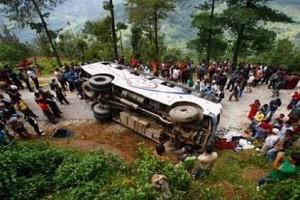 Tragic Bus Accident: 11 Killed, 100 Injured As Overcrowded Bus Fall Down A Hill 