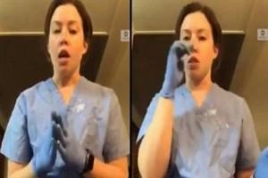 WATCH VIDEO: Nurse Shows How Fast Coronavirus Spreads Even While Wearing Gloves 