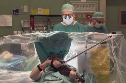 Patient plays violin during brain surgery King’s College Hospital