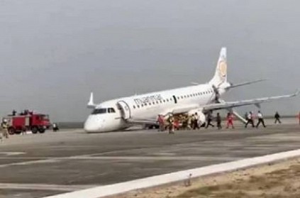 Watch Video: Pilot in Myanmar lands plane without front wheel