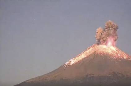Popocatépetl volcano eruption in mexico captured in video