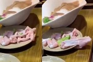 SHOCKING VIDEO: Raw 'ZOMBIE' MEAT CRAWLS off the Plate and falls down!
