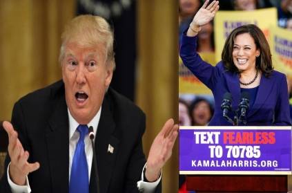 She can never be the 1st woman president says trump to kamala harris