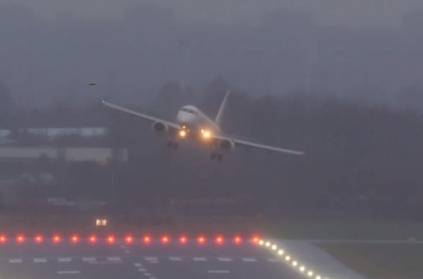 Stobart Air flight Blown Sideways By Storm Ciara in Birmingham