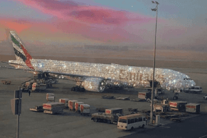 The Truth Behind This Viral Photo Of Diamond Studded Emirates Plane