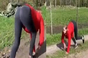 Woman Become Internet Sensation! Can Run On All Fours: Watch Video