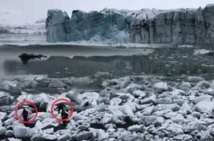 Tourists in Iceland run for safety as glacier collapses