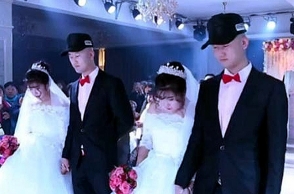 Twin brothers marry twin sisters