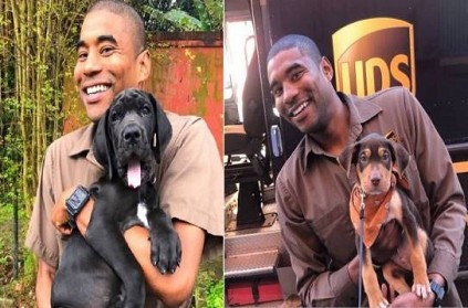 UPS driver delivers with adorable pics of neighborhood dogs