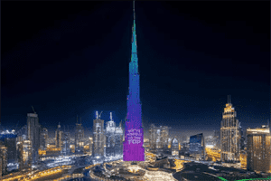 Video: Dubai holds the Tallest Charity Box in the World: Burj Khalifa Lights up the Lives of the Poor!