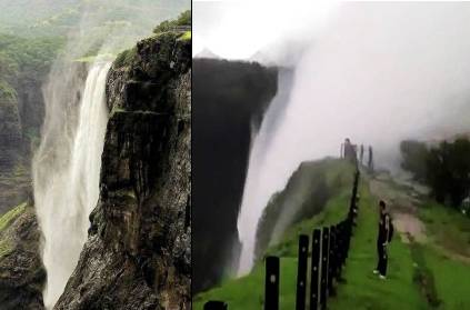 video of Reverse waterfall in sydney australia leaves everyone stunned