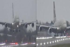 VIDEO: Plane Pulls Off Dramatic Landing After Fierce Winds Lash at It