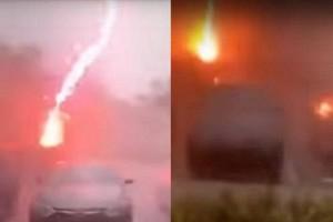 Powerful lightning captured on camera! Shocking visuals!