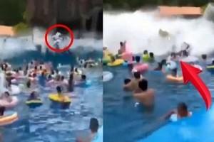 Alarming Video: Water Themepark Creates Mini-Tsunami Wave, Injures 44 People