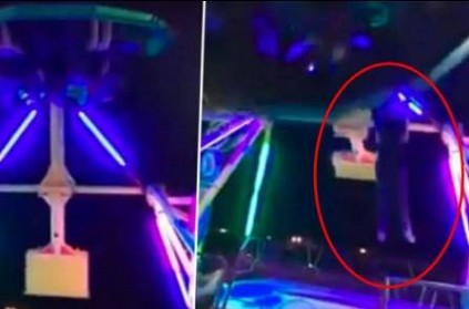 Viral Video: Woman falls off amusement park ride, then gets hit by it