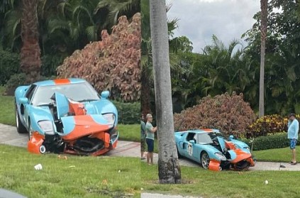 america florida man crashes his 5 crore ford gt car