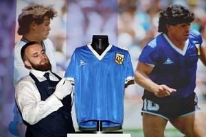 Diego Maradona's Hand Of God jersey auctioned for 9.3 million USD!