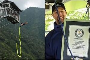 Man sets new bungee jumping world record - details!
