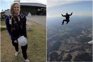 Skydiver survives 13500 ft fall after hitting ground at 125 mph!