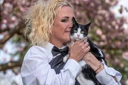 Woman marries her pet cat in bid to stop landlord from separating them