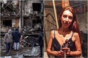 Young violinist from Ukraine plays music amidst bombings