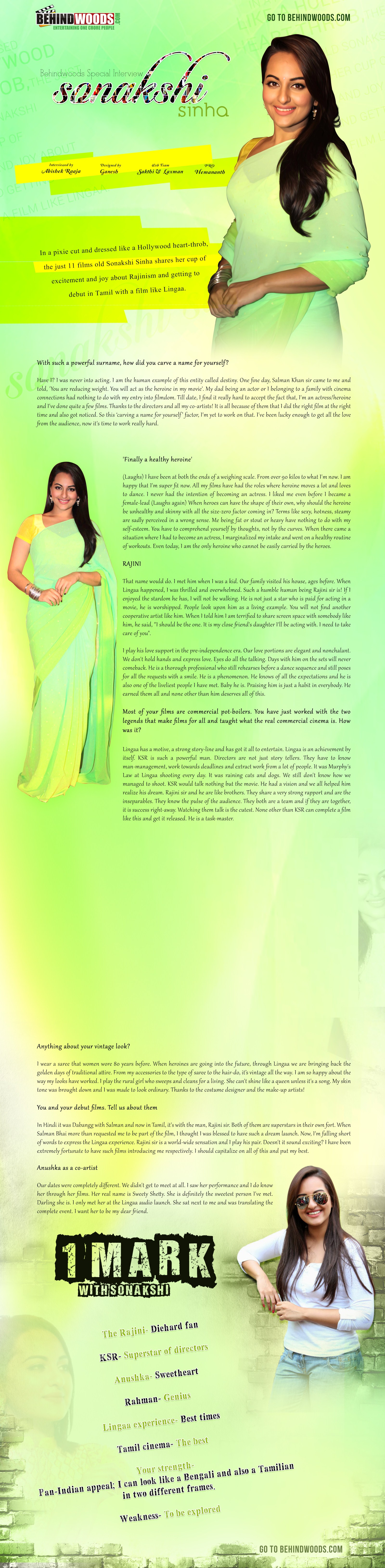 Sonakshi Sinha Special Interview