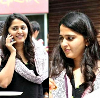 Anushka who was present at the Baahubali success bash is seen to have put on weight