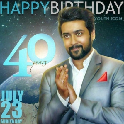 Happy 40th birthday to actor Suriya
