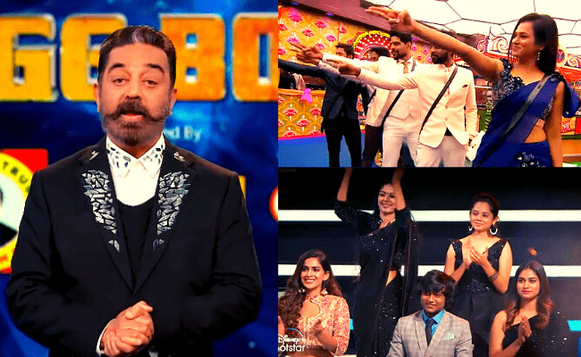 1st promo from Bigg Boss Tamil 4 Grand Finale episode goes viral ft Kamal Haasan, Aari, Bala, Rio, Ramya, Som