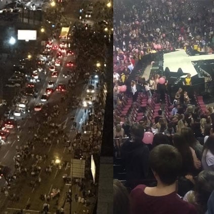 A video footage from Ariana Grande concert after the bomb blast