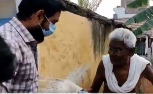 Aari distributes free face masks in Coimbatore