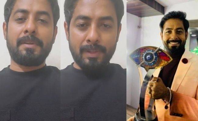 Aari in video reveals why he was silent on social media after winning Bigg Boss Tamil 4