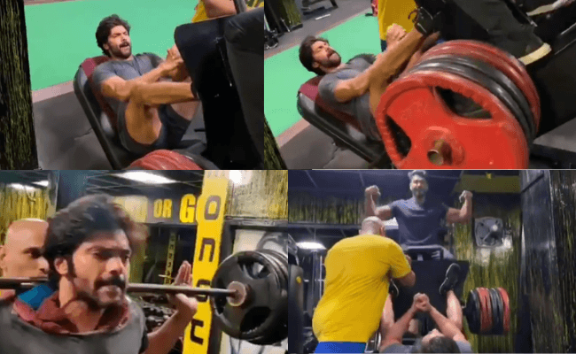 Actor Arya's gym workout video for Pa Ranjith's film.