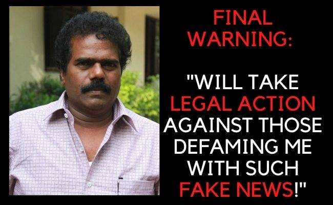 Actor issues final warning against fake news spread in his name