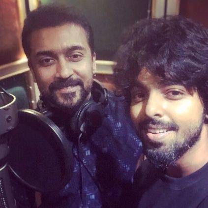 Actor Suriya raps for Maara Theme in GV Prakash music in Soorarai Pottru