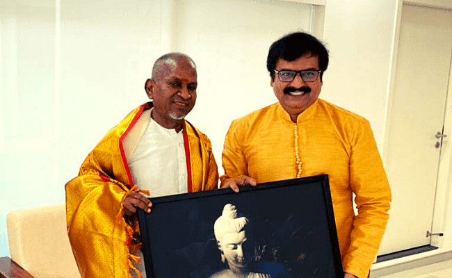 Actor Vivekh's special gift for Ilaiyaraaja; emotional Maestro does this in return; viral pics