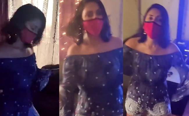 Actress Amala Paul enjoys a house party